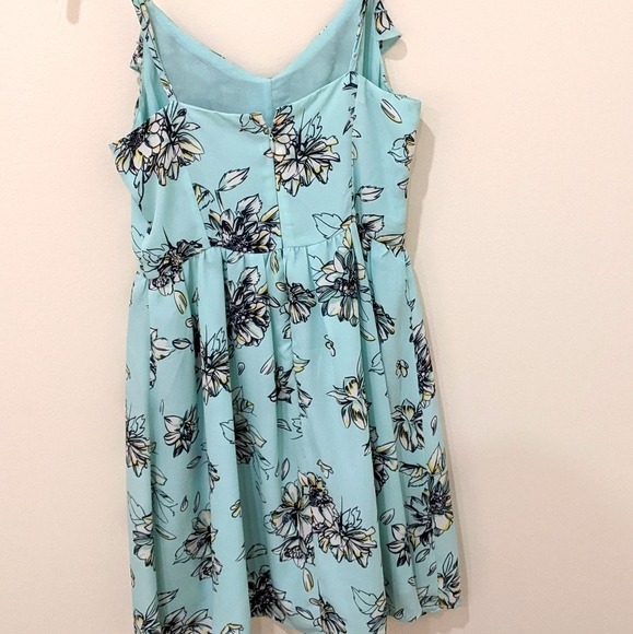 Blue Floral Summer Dress - Picture 2 of 2
